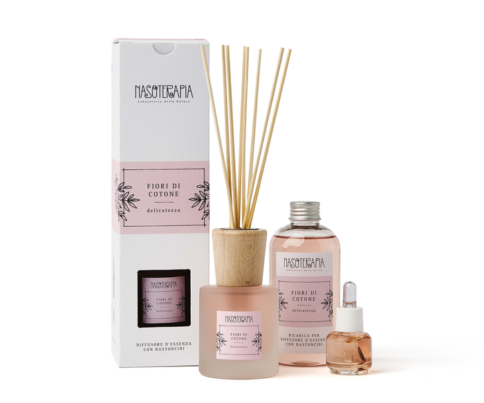 DIFFUSORE BASTONCINI FIORI DI COTONE 100 ML - Fontenova srl