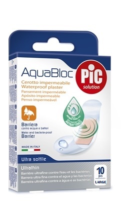 CEROTTO PIC AQUABLOC 25X72MM ANTIBATTERICO 10 PEZZI - Fontenova srl