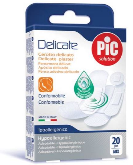 CEROTTO PIC DELICATE MIX 20 CEROTTI ANTIBATTERICO - Fontenova srl