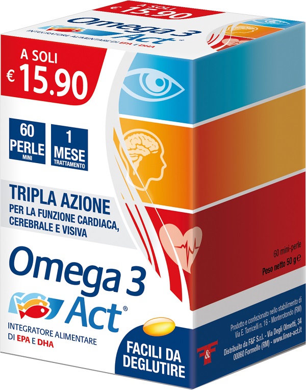 OMEGA 3 ACT 540MG 60 PERLE MINI - Fontenova srl