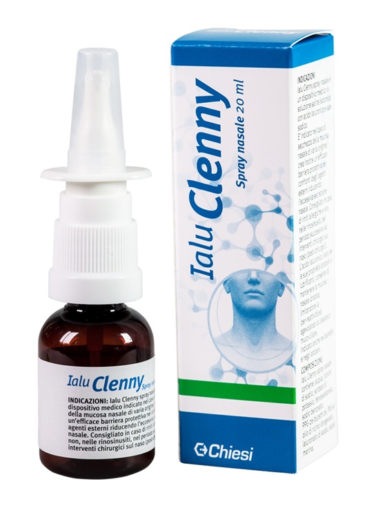 IALU CLENNY SPRAY NASALE SOLUZIONE SALINA ISOTONICA CON ACIDO IALURONICO E SALE SODICO 20 ML - Fontenova srl
