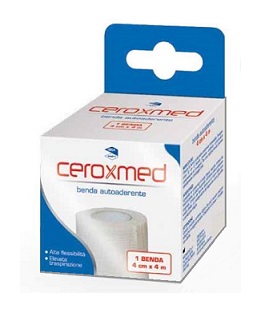 BENDA ELASTICA AUTOADERENTE CEROXMED 4 X 400 CM 1 PEZZO - Fontenova srl