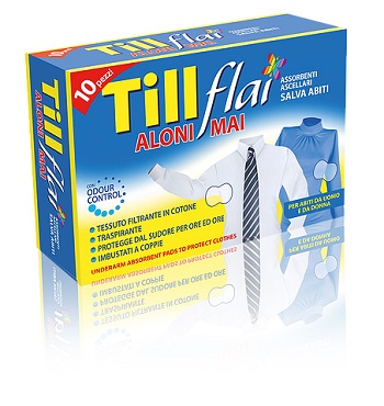TILL FLAI ASSORBENTI ASCELLARI NUOVO ADESIVO 10 PEZZI - Fontenova srl