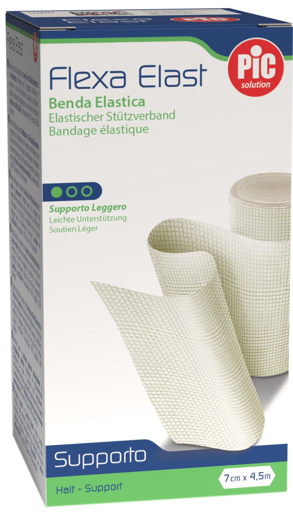 BENDA ELASTICA DI SUPPORTO FLEXA ELAST BIANCA CM 7X4,5 M - Fontenova srl