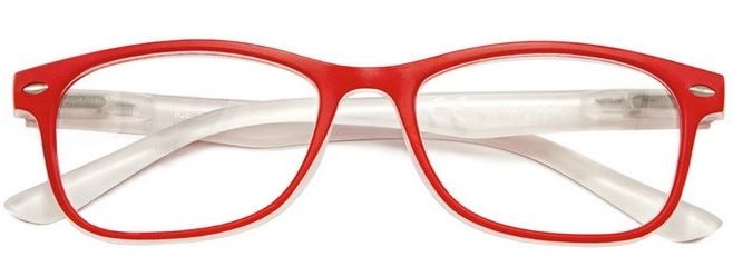 OCCHIALE DA LETTURA PREMONTATO TWINS GOLD ICE ROSSO +1,00 - Fontenova srl