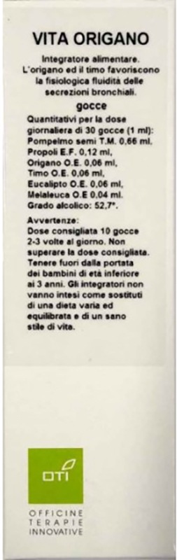 VITA ORIGANO GOCCE 30ML - Fontenova srl