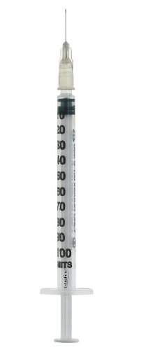 SIRINGA PER INSULINA EXTRAFINE 1ML 100 UI AGO REMOVIBILE 27 GAUGE 0,40X12 MM 1 PEZZO - Fontenova srl