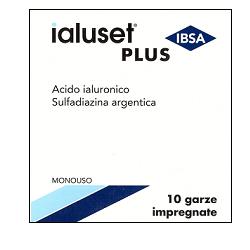 GARZA IMPREGNATA IALUSET FERITE E USTIONI NON INFETTE 10X10 CM 10 PEZZI - Fontenova srl
