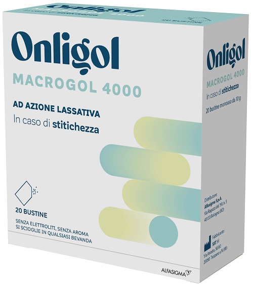 ONLIGOL MACROGOL 4000 20 BUSTINE 10 G SENZA ZUCCHERO - Fontenova srl