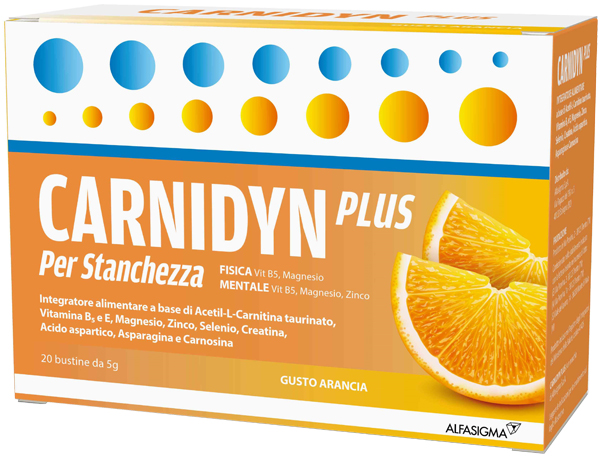 CARNIDYN PLUS 20 BUSTINE DA 5 G GUSTO ARANCIA - Fontenova srl