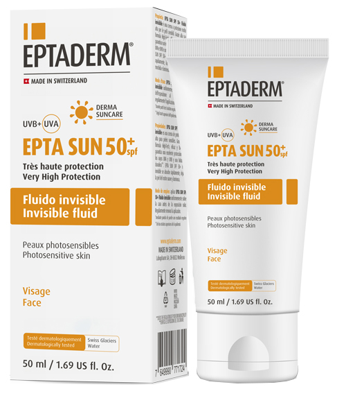 EPTA SUN SPF50+ FLUIDO INVISIBILE 50 ML - Fontenova srl