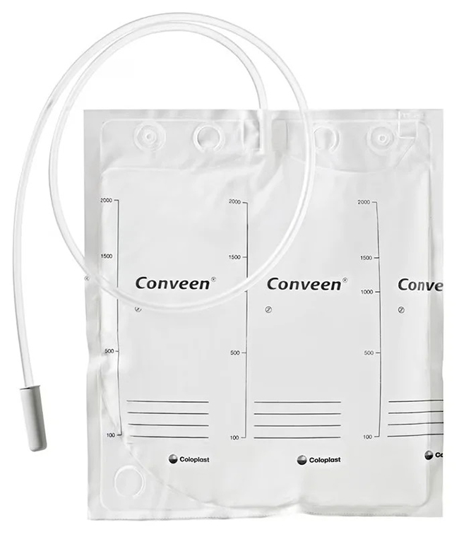 SACCA LETTO CONVEEN BASIC CON MANIGLIA CAPACITA' 2000ML LUNGHEZZA TUBO 100CM NO SCARICO CONFEZIONE DA 30 PEZZI - Fontenova srl