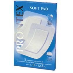GARZA COMPRESSA PRONTEX SOFT PAD 10X12,5 6 PEZZI (5 TNT + 1 IMPERMEABILE AQUA PAD) - Fontenova srl
