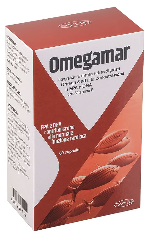 OMEGAMAR 60 CAPSULE SENZA GLUTINE NATURALMENTE PRIVO DI LATTOSIO - Fontenova srl