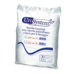 SACCA DI DRENAGGIO DA GAMBA PER INCONTINENZA UROSYSTEM TUBO 10 CM 30 PEZZI - Fontenova srl
