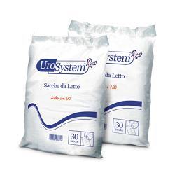 SACCA DI DRENAGGIO DA LETTO PER INCONTINENZA UROSYSTEM TUBO 130 CM SENZA SCARICO 30 PEZZI - Fontenova srl