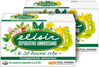 ELISIR DEPURATIVO AMBROSIANO 80 COMPRESSE 21,20 G - Fontenova srl
