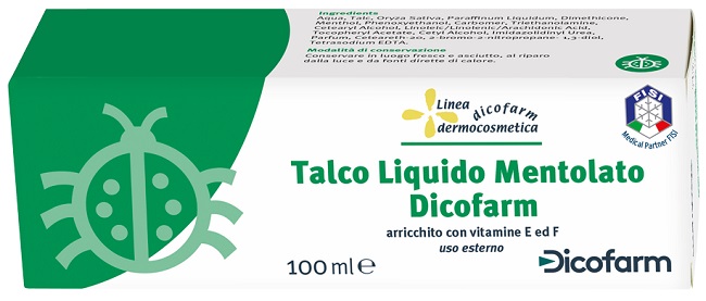DICOFARM TALCO LIQUIDO MENTOLATO 100 ML - Fontenova srl
