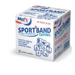 CEROTTO MEDS TELA BIANCA SPORTIVO 1000X2,5 CM - Fontenova srl