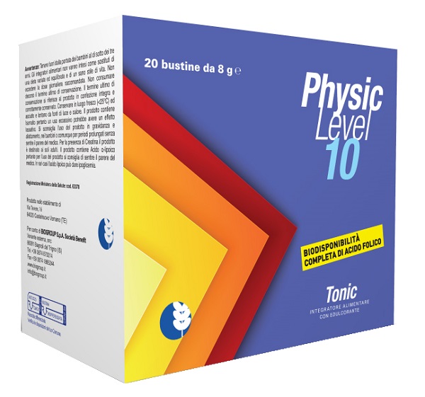 PHYSIC LEVEL 10 TONIC 20 BUSTINE DA 8 G CON EDULCORANTE - Fontenova srl