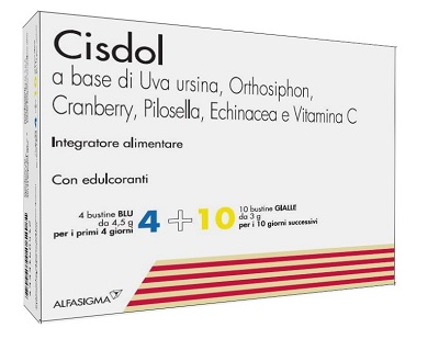 CISDOL 4 BUSTINE BLU DA 4,5 G + 10 BUSTINE GIALLE DA 3 G - Fontenova srl