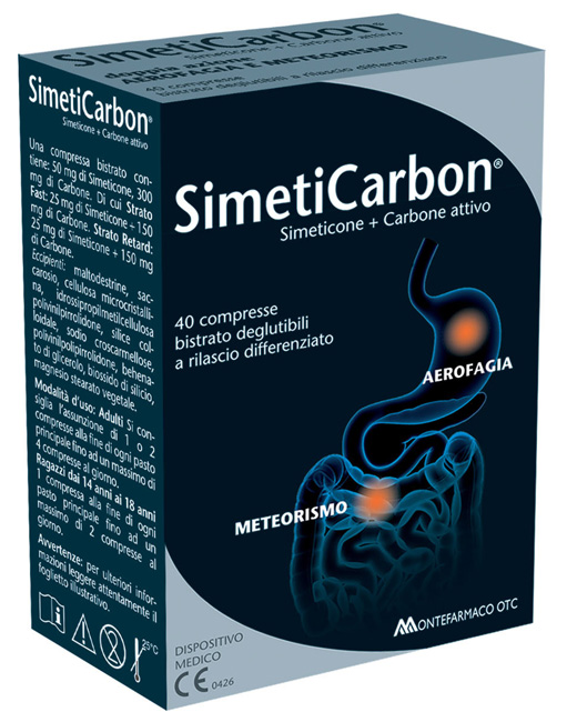 SIMETICARBON 40 COMPRESSE - Fontenova srl