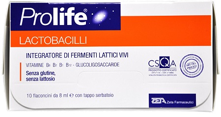 PROLIFE LACTOBACILLI 10 FLACONCINI 8 ML - Fontenova srl