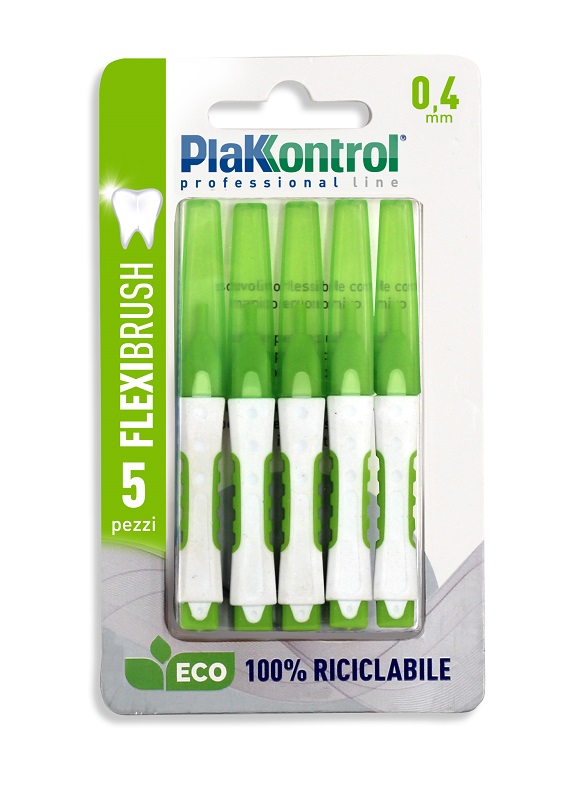 PLAKKONTROL SCOVOLINO INTERDENTALE FLEXI BRUSH04 BLISTER 5 PEZZI - Fontenova srl
