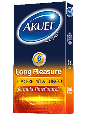 PROFILATTICO ANSELL AKUEL BY MANIX LONG PLEASURE B 6 PEZZI - Fontenova srl