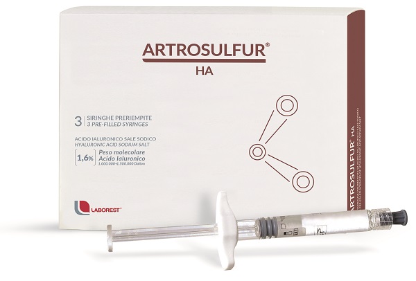 SIRINGA INTRA-ARTICOLARE ARTROSULFUR HA ACIDO IALURONICO 1,6% 2 ML 3 PEZZI - Fontenova srl