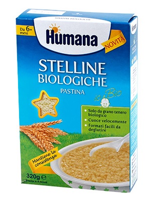 HUMANA STELLINE PASTINA BIOLOGICA 320 G - Fontenova srl