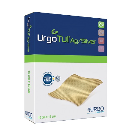 MEDICAZIONE STERILE URGOTUL AG/SILVER 10X12 CM 5 PEZZI - Fontenova srl