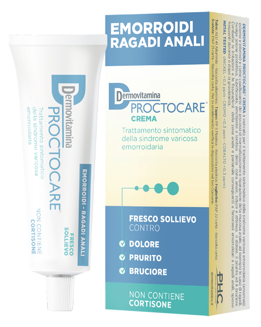 DERMOVITAMINA PROCTOCARE CREMA EMORROIDI RAGADI ANALI 30 ML CON CANNULA - Fontenova srl