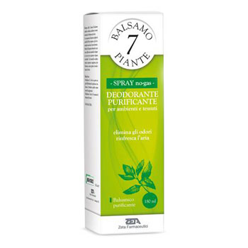 ESSENZA BALSAMICA 7 PIANTE DEODORANTE PURIFICANTE PER AMBIENTI E TESSUTI POMPA SPRAY + ASTUCCIO 180 ML - Fontenova srl