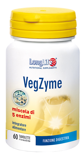LONGLIFE VEGZYME 60 TAVOLETTE - Fontenova srl