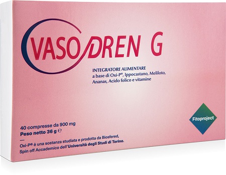 VASODREN G 40 COMPRESSE DA 900 MG - Fontenova srl