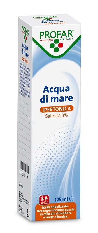 ACQUA DI MARE SPRAY IPERTONICA 3% PROFAR 125 ML - Fontenova srl