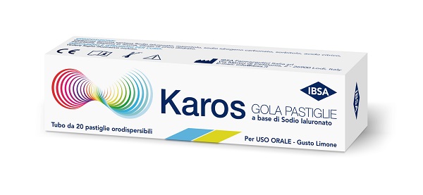 KAROS GOLA PASTIGLIE 20 PASTIGLIE ORODISPERSIBILI GUSTO LIMONE - Fontenova srl