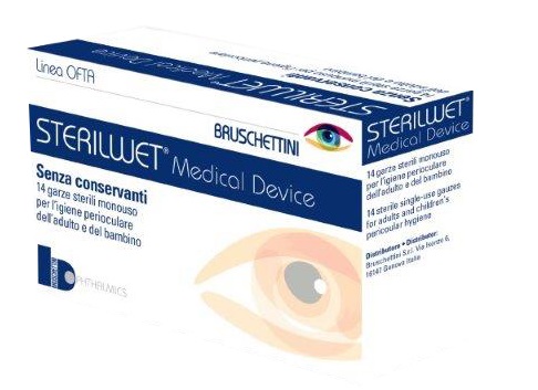 STERILWET GARZA OFTALMICA 14 PEZZI - Fontenova srl