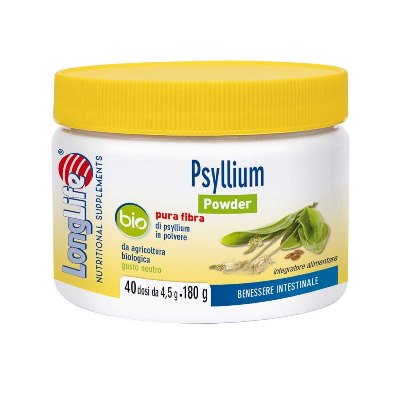 LONGLIFE PSYLLIUM POWDER BIO 180 G - Fontenova srl