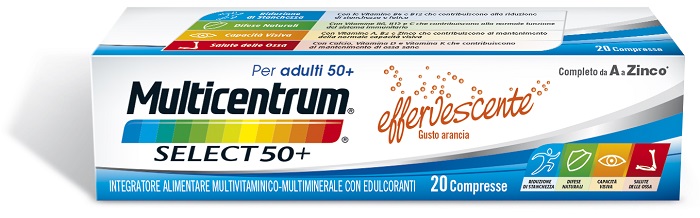 MULTICENTRUM SELECT EFFERVESCENTE 20 COMPRESSE - Fontenova srl