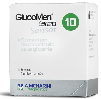 STRISCE GLUCOMEN AREO SENSOR PER ANALISI DEL GLUCOSIO 10 PEZZI - Fontenova srl