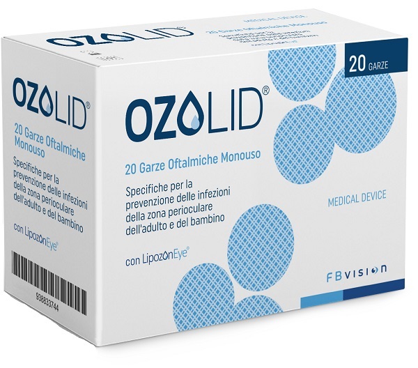 GARZA OFTALMICA OZOLID TNT CON OLIO OZONIZZATO IN FOSFOLIPIDI LIPOZONEYE 20 PEZZI - Fontenova srl