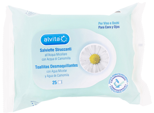 ALVITA SALVIETTE STRUCCANTI 25 PEZZI - Fontenova srl