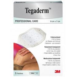 TEGADERM MEDICAZIONE IMPERMEABILE TRASPARENTE 5 PEZZI 6X7 CM - Fontenova srl