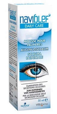 NAVIBLEF DAILY CARE SCHIUMA PER RIMOZIONE SECREZIONI OCULARI DA PALPEBRE E CIGLIA 50 ML - Fontenova srl