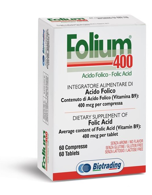 FOLIUM 400 60 COMPRESSE - Fontenova srl