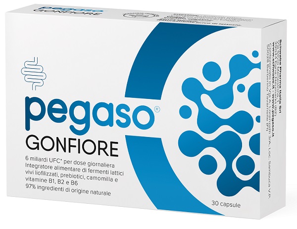 PEGASO GONFIORE 30 CAPSULE DA 100 MG SENZA GLUTINE NATURALMENTE PRIVO DI LATTOSIO - Fontenova srl