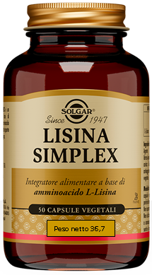 LISINA SIMPLEX 50 CAPSULE VEGETALI - Fontenova srl