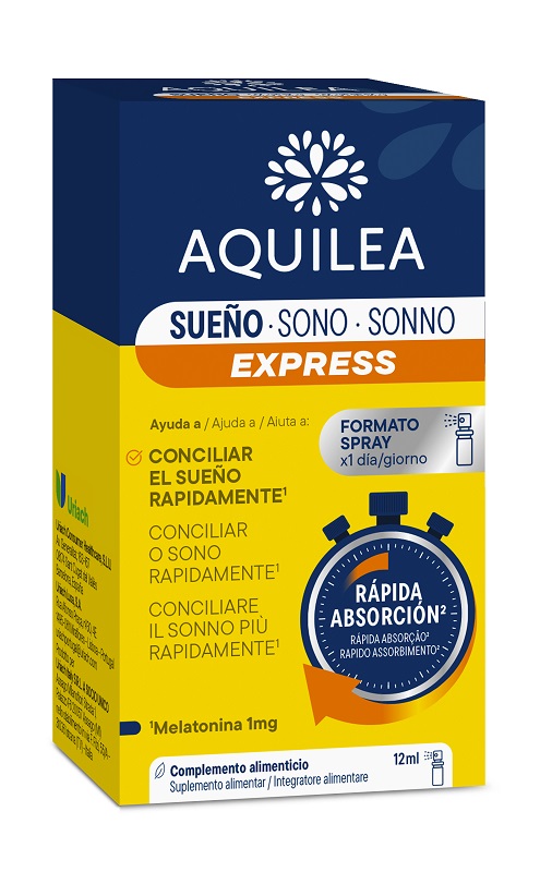 AQUILEA SONNO EXPRESS SPRAY 12 ML CON EDULCORANTE SENZA GLUTINE - Fontenova srl